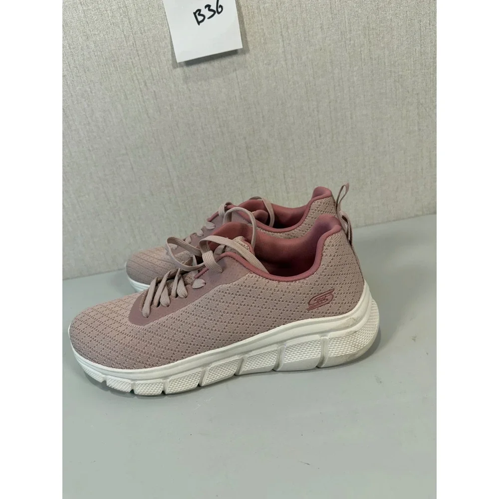 Skechers Women's BOBS Sport B Flex - Quick Pivot Sneaker Size 11 Blush Pink
